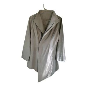 Kim Schalk Asymmetric Jacket Elegant Gray Women's Jacket Size 6